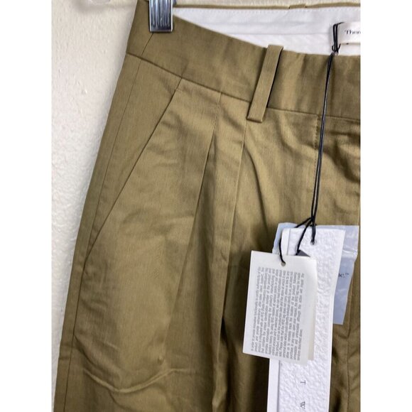 NEW There Was One Pleat Man's Pants Army Green Size 40 Made in Italy Career - Picture 13 of 16